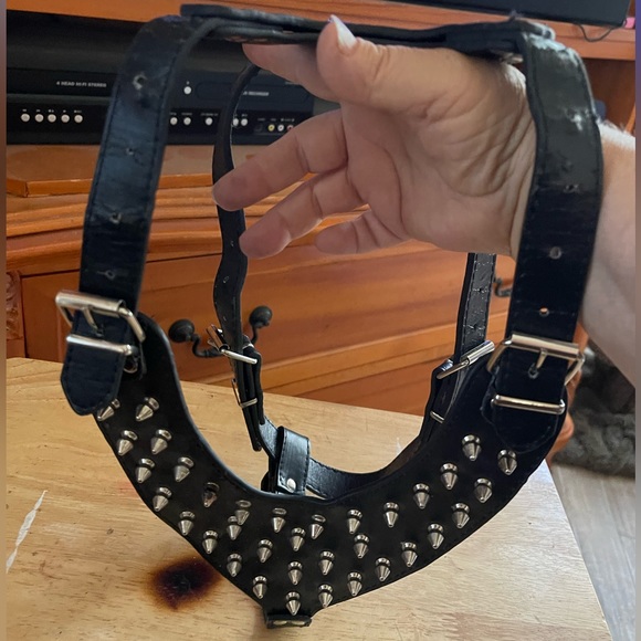 Spike Studded Dog Harness Black Training Med to Large dog - Picture 12 of 12